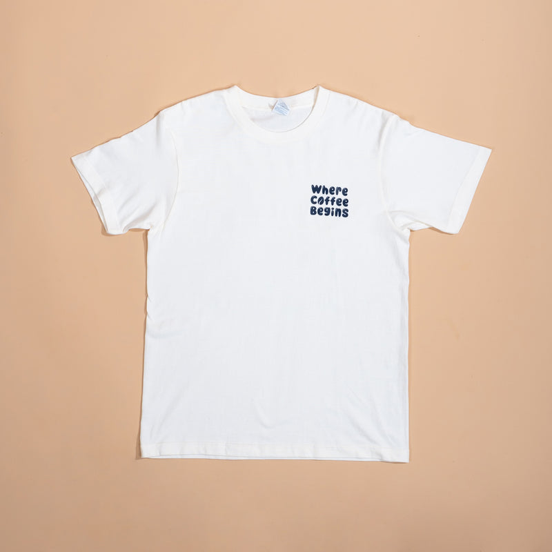 Curve Where Coffee Begins Shirt Dirty (White)