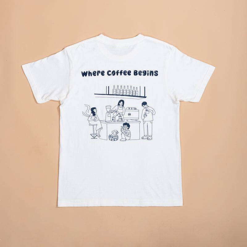 Curve Where Coffee Begins Shirt Dirty (White)