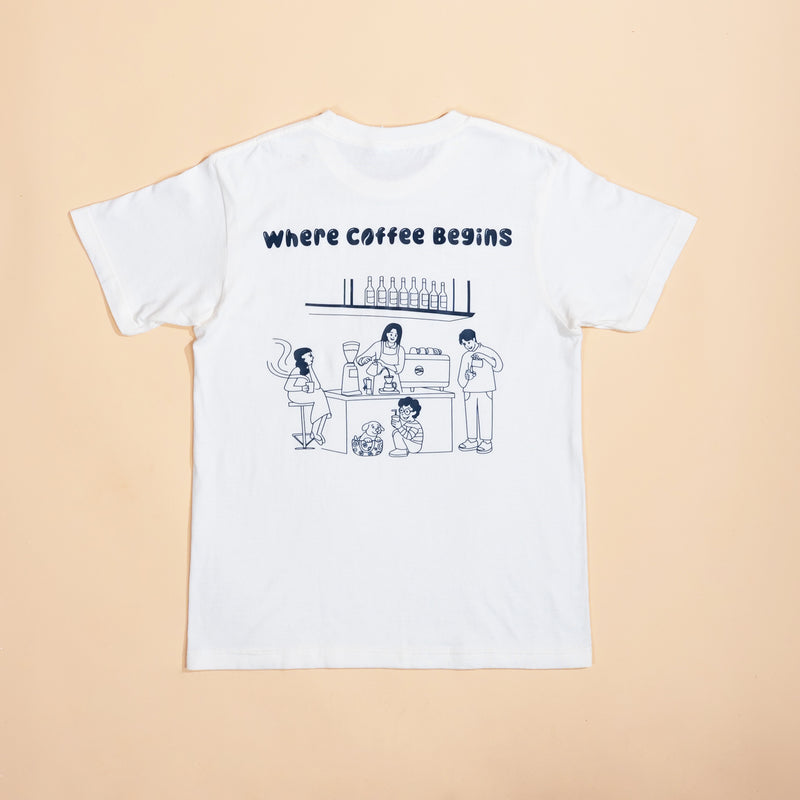 Curve Where Coffee Begins Shirt Dirty (White)