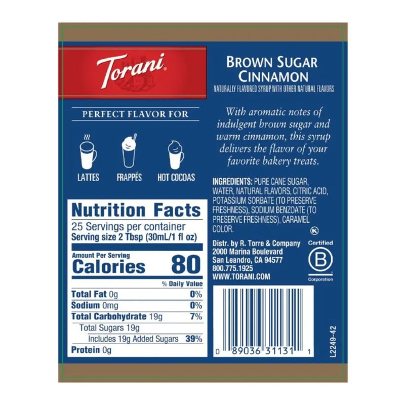 Brown Sugar Cinnamon Syrup 750ml