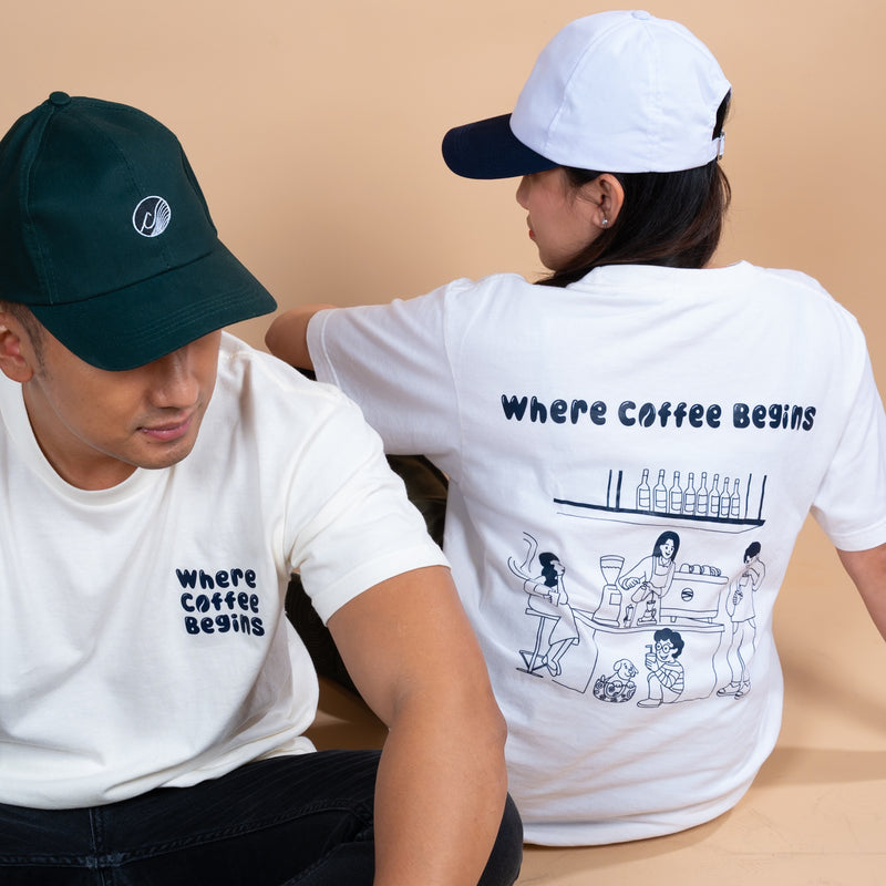 Curve Where Coffee Begins Shirt Dirty (White)