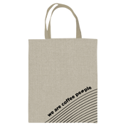 Curve Tote Bag (We Are Coffee People) - Equilibrium Intertrade Corporation