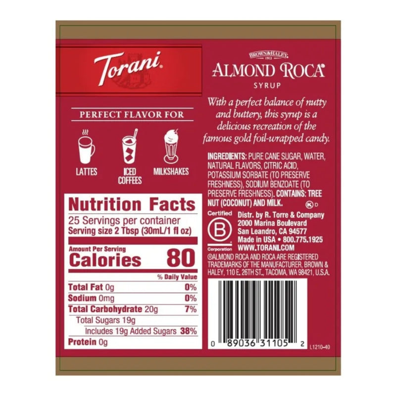 Almond Roca Syrup 750ml
