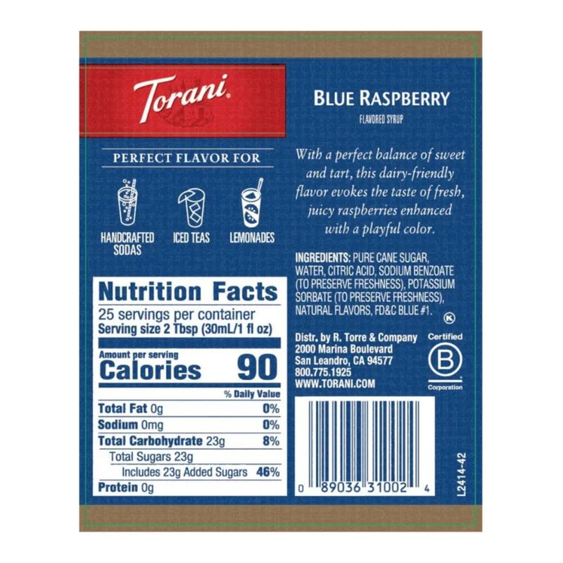 Blue Raspberry Syrup 750ml