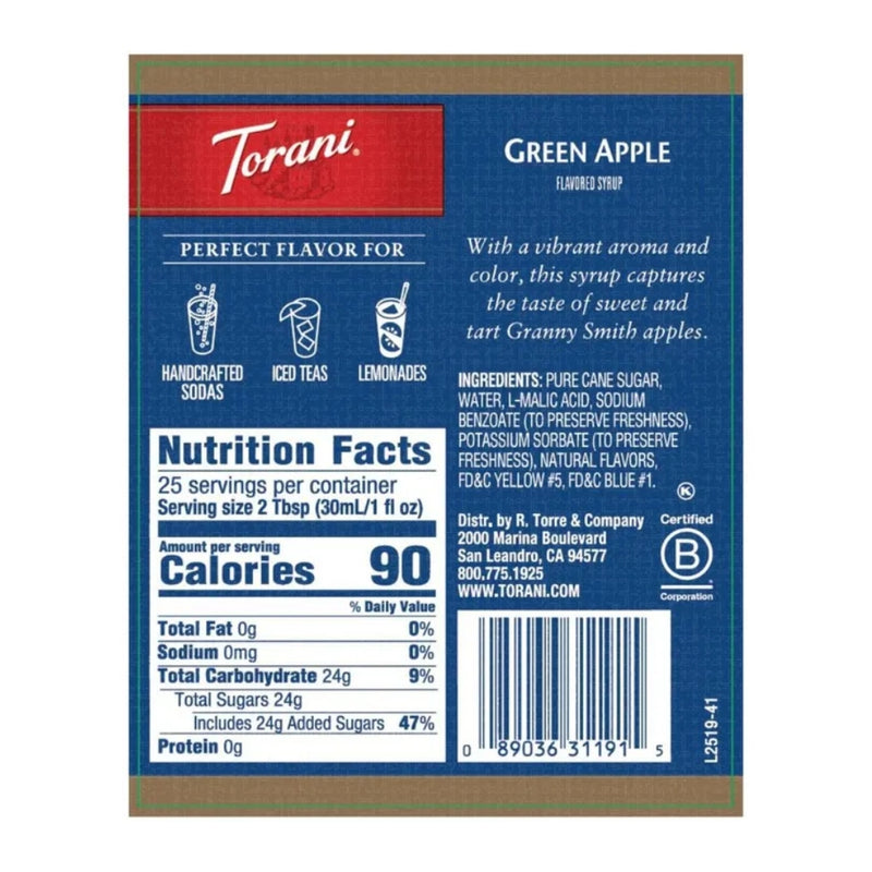 Green Apple Syrup 750ml