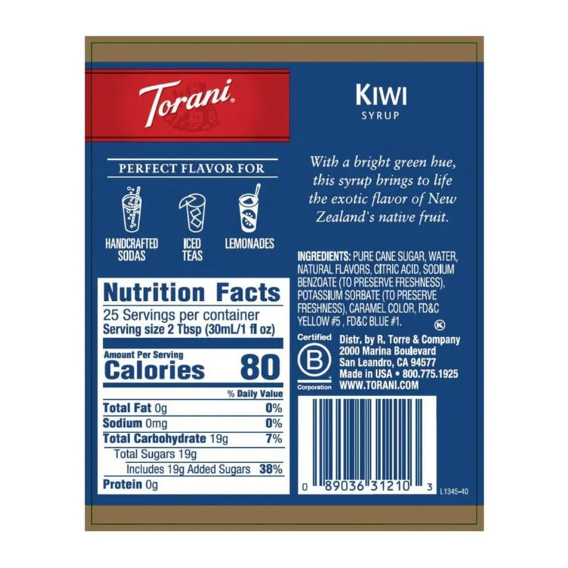 Kiwi Syrup 750ml