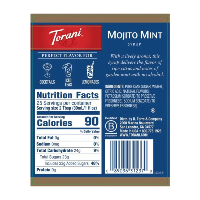 Mojito Mint Syrup 750ml
