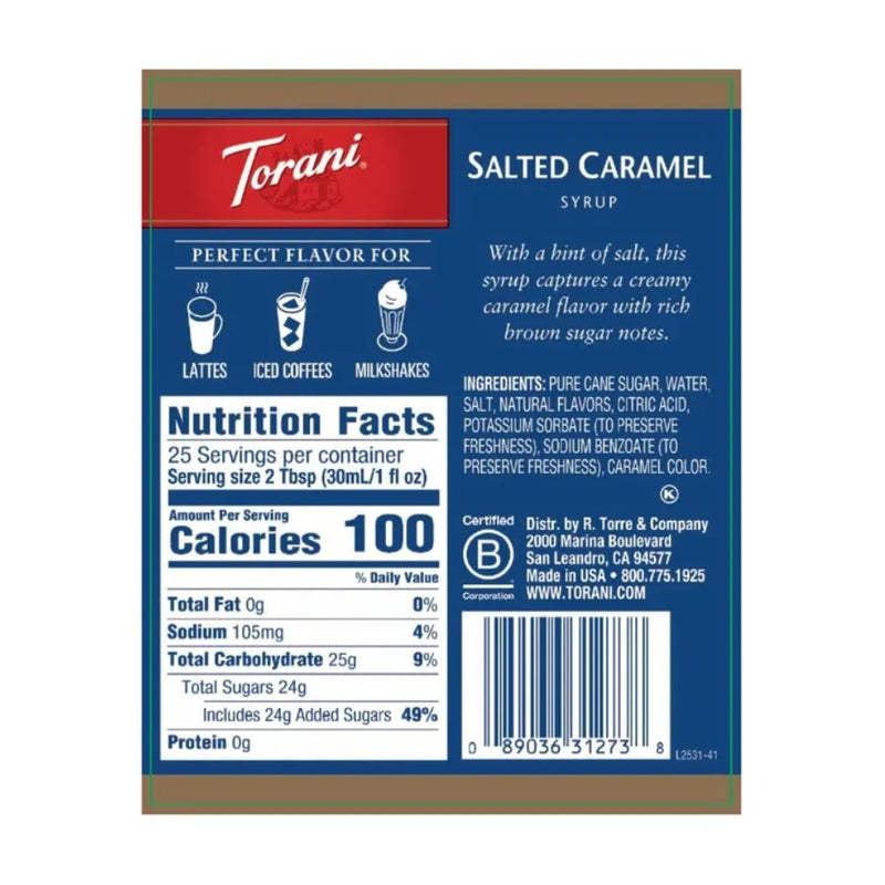 Salted Caramel Syrup 750ml