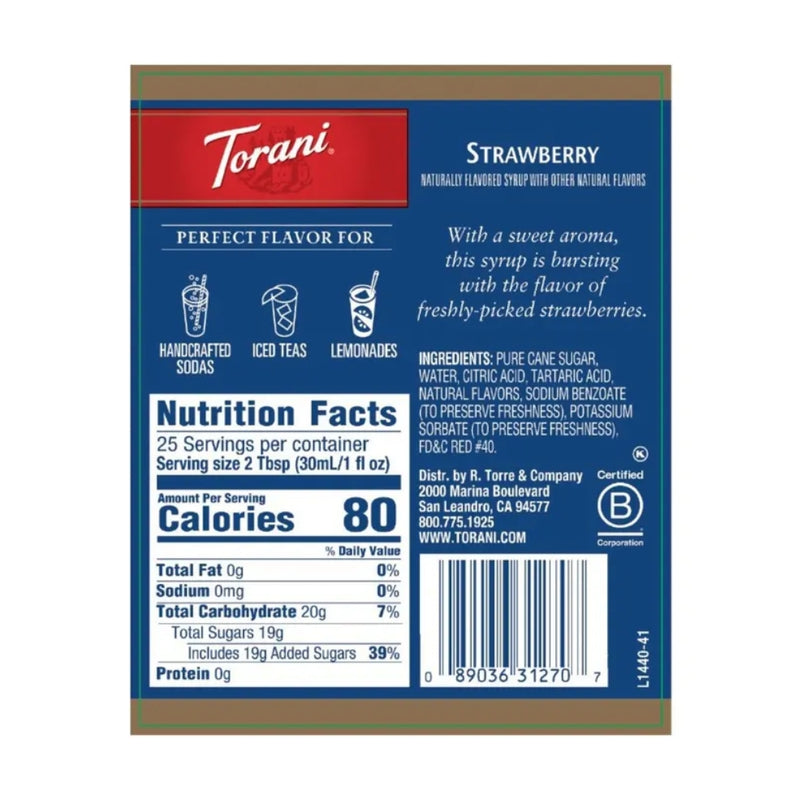 Strawberry Syrup 750ml