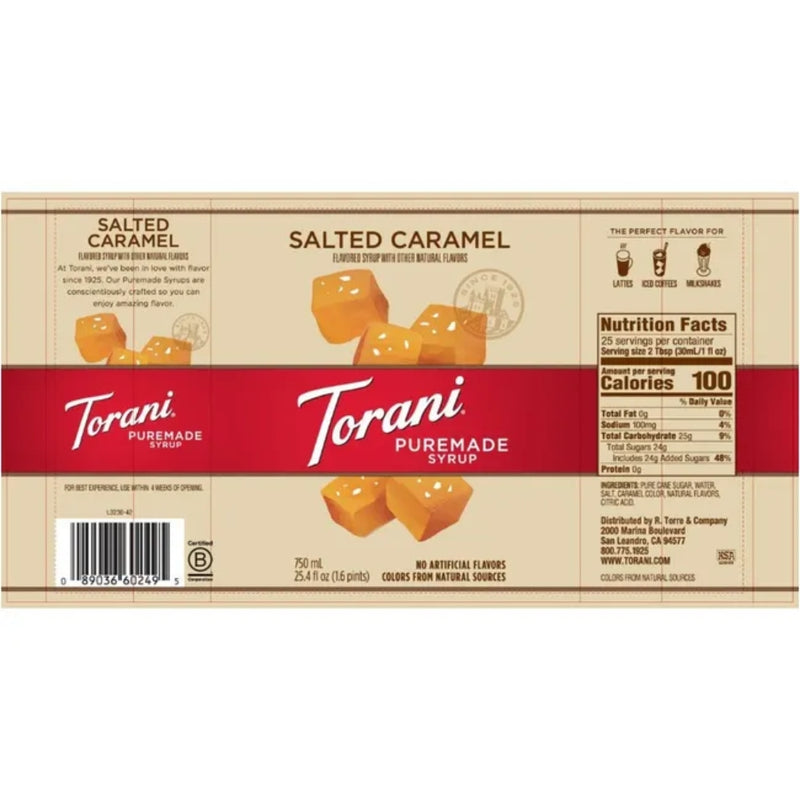 Puremade Salted Caramel Syrup 750ml